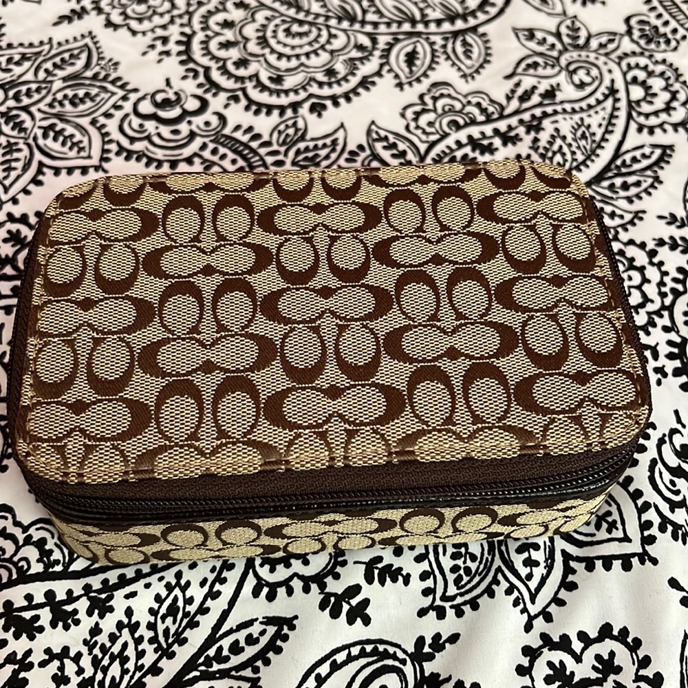 Coach Monogram Jewelry Case!
